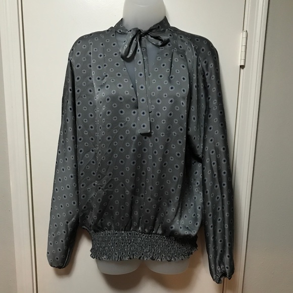 Michael Kors Neck Tie Blouse - Picture 2 of 5